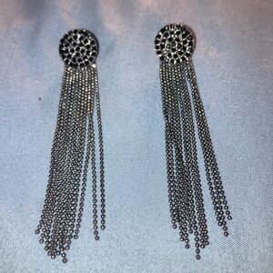 Vintage Silver Tassel Earrings